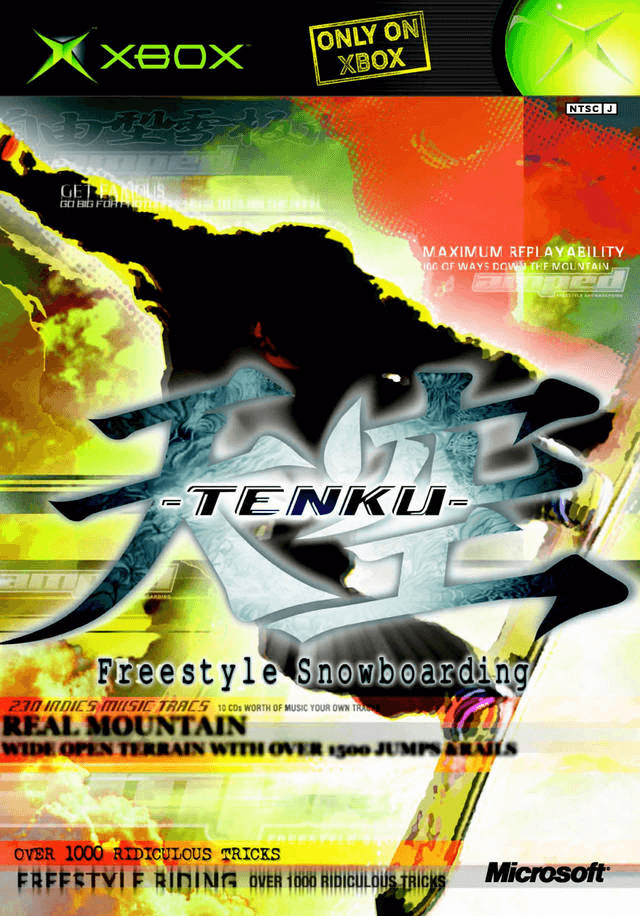 Tenku FreeStyle Snowboarding box art for Xbox